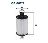 Filtron Filtro olio OE 667/7 per Jaguar XJ (X351) 2013-2019 e Land Rover
