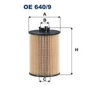 FILTRON Filtro Olio OE 640/9 MERCEDES-BENZ,Classe A (W169),Classe B (W245)