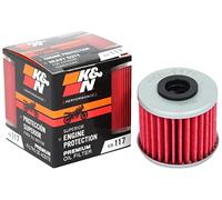 Filtro olio per moto K&N: ad alte prestazioni, premium, progettato per essere utilizzato con oli sintetici o convenzionali: adatto a veicoli Honda selezionati (vedi descrizione del prodotto), KN-117