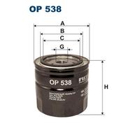 Filtron Filtro olio OP538 per Volvo S40