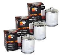 Filtro Olio Set 3 Pezzo K&N KN-171C per Buell Harley-Davidson M2 S1 S3 S3T X1