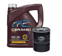 Filtro Olio Sm 148 Con mannol 7720 Ceramica SAE 5W 30 Motore 4 Litro per Nissan