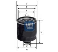 Filtro olio UFI 23.164.03 per AUDI A4 1.9 TDI