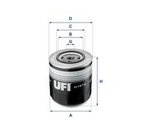 Filtro olio UFI 23.167.00 per FIAT 132 (132_) 2 1976-1976