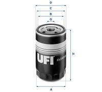 Filtro olio UFI 23.249. per LDV MAXUS Autobus 2.5 2005-2009