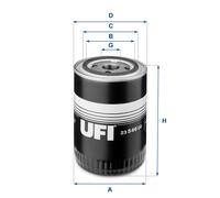 Filtro Olio UFI 23.546.00 Per Citroën, Fiat, Iveco, Multicar, Peugeot