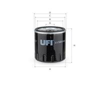 Filtro olio UFI 23.584.00 per PEUGEOT BOXER 2.2 HDi 130