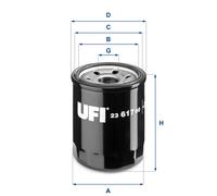 UFI Filters, Filtro Olio 23.617.00 | Filtro per Ricambio, Adatto a Auto, Applicabile su Diversi Modelli Subaru Forester, Impreza, Outback, XV e Toyota GT86