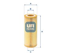 Filtro Olio UFI 25.021.00 Per ALPINA, BMW