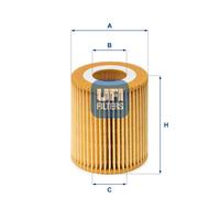 Filtro olio UFI 25.028.00 per BMW Série 1 1.6 116 i