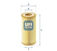 Filtro Olio UFI 25.040.00 Per AUDI, CUPRA, KTM, SEAT, SKODA, VW