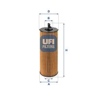 Filtro olio UFI 25.068.00 per AUDI Q7 3.0 TDI quattro