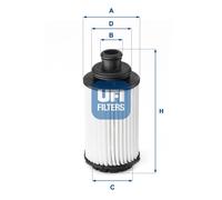 UFI Filters, Filtro Olio 25.118.00, Filtro Olio per Ricambio, Adatto a Moto, Applicabile su Diversi Modelli Opel e Vauxhall