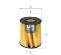 Filtro Olio UFI 25.151.00 Per HYUNDAI, KIA