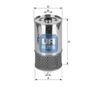 Filtro olio UFI 25.499.01 per MERCEDES MB Camionnette (W631)