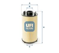 Filtro olio UFI 2505100 per CLAAS IVECO SPERRY NEW HOLLAND