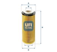 Ufi Filtro Olio Bmw Serie 3 (E90->E93),5 (F7/F10),X5 ( 25.096.00