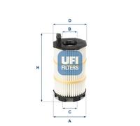 Filtro olio UFI 2514300 per VAG