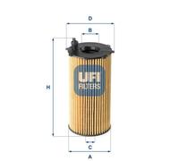 UFI Filters 25.167.00 Filtro Olio Motore per Auto