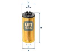 Filtro olio UFI 2521100 per BMW