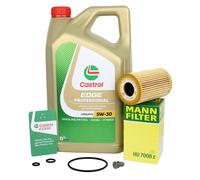 Filtro Olio Uomo 1.6 2.0 TDI VAG Per VW + 5L 5W-30 Castrol LONGLIFE III 5W30