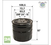 Filtro olio Valeo per ALFA ROMEO GIULIETTA GTV AR 90 75 6 AUDI 100 A6 80 FIAT A