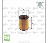 Filtro olio Valeo per ALPINA ROADSTER B3 BMW 7 E65 E66 E67 740 730 Z4 E85 3.0 2