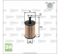 Filtro olio Valeo per AUDI TT Q5 A6 A5 A4 A3 A2 CHRYSLER SEBRING Cabriolet DODG
