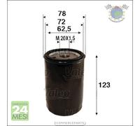 Filtro olio Valeo per CITROEN CX I C35 FIAT TALENTO 242 PEUGEOT J5