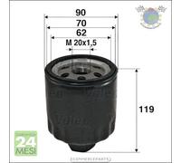 Filtro olio Valeo per RENAULT ESPACE RAPID CLIO 25