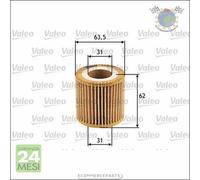 Filtro olio Valeo per SEAT TOLEDO IV IBIZA III CORDOBA SKODA ROOMSTER RAPID FAB