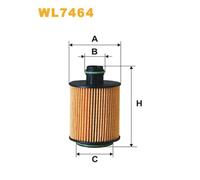 Filtro olio WIX FILTERS WL7464 per FIAT GRANDE 1.3 D Multijet