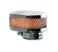 Filtro ovale carta 28/35 dritto. Cromo