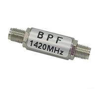 Filtro passa-banda compatto da 1420 MHz per ricerca scientifica, bidirezionale per interfaccia SMA, design a bassa perdita, alto rifiuto fuori banda, struttura in alluminio (guscio rotondo)