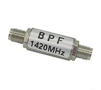 Filtro passa-banda da 1420 MHz con connettori, bassa perdita di inserzione e design compatto in alluminio per configurazioni di ricerca radioastronomica (guscio rotondo)