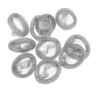 Filtro Pelucchi per Tubo Lavatrice 10 Pezzi in Acciaio Inox | Colore Argento, Include Fascette, Installazione Semplice, Resistenza All’usura, per Prevenire Intasamenti dello Scarico