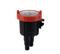Filtro per acqua di mare con copertura trasparente per una facile ispezione visiva e schermo rimovibile per prevenire l'accumulo di sabbia e ruggine