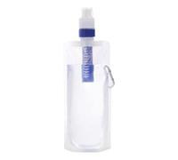 Filtro per acqua pieghevole, bottiglia d'acqua filtrata pieghevole - Borsa per acqua con filtro,Bottiglia per sacchetto d'acqua per mense filtro acqua riutilizzabile a compressione con prova di