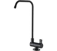 Filtro per acqua pieghevole in ottone Cuci da filtro per acqua di acqua gemella del lavello dell'acqua potabile fredda Tap Design nero elegante per l'approvvigionamento di acqua dolce pulita