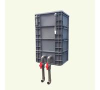 Filtro Per Acquario, Filtro A Circolazione Per Vasche Per Pesci, Con Ingresso E Uscita Regolabili, Adatto Per Sistemi Di Filtrazione A Circolazione Esterna In Acquari E Laghetti Per Pesci(40x30x68cm)