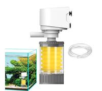 Filtro per Acquario,Filtro Potente per Tartarughiera | Per Acquari Multistadio Silenzioso Per Acqua Acqua Salata Barriera Corallina Tartarughe Betta Gamberetti Piante Alghe E Stagno