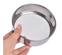 Filtro per alimenti da cucina, setaccio a maglia fine, setaccio professionale rotondo in acciaio inox, setaccio ideale per cuocere al forno setaccio da cucina (12 cm)