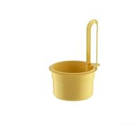 Filtro per alimenti e frutta per lavelli da cucina con pulsante a scatto e design per montaggio a parete per risparmiare spazio (giallo)