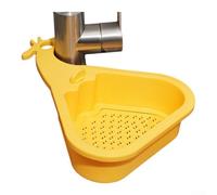 Filtro per alimenti per lavello da cucina con filtro e design salvaspazio da appendere per una raccolta efficiente dei rifiuti (giallo)