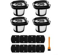 Filtro per aspirapolvere a mano per Bissell 2284W 2390 2389 1614212 1614203 1614204 Ricambio 4 filtri e 8 spugne Set