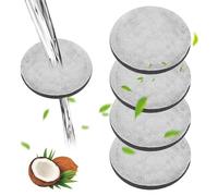 Filtro per bottiglia Brita acqua Microdischi carboni attivi in gusci di cocco, riduce cloro, microparticelle, batteri (4 pezzi)