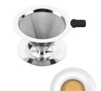 Filtro per caff¨¨ in acciaio inossidabile riutilizzabile per caffettiera a goccia 1-2 tazze, senza carta, lavabile, adatto per uso domestico, in ufficio, viaggio e campeggio