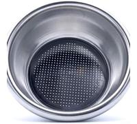 Filtro per caffè a doppia parete da 54 mm in acciaio inox con 358 fori di precisione per una migliore estrazione dell'espresso, design riutilizzabile, per un caffè ricco e corposo a casa