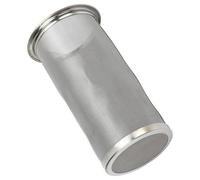Filtro per caffè freddo per barattolo di vetro, filtro per infusore per tè e caffè in acciaio inossidabile Filtro cilindrico riutilizzabile a maglia larga con guarnizione bianca per tè(8 * 15cm)