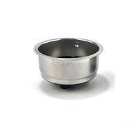 Filtro per caffè in acciaio inox compatibile con la maggior parte delle macchine per caffè espresso e gocciolamento rimovibile per una facile manutenzione (doppia tazza)